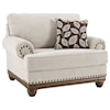 Signature Design by Ashley Harleson Chair and a Half & Ottoman