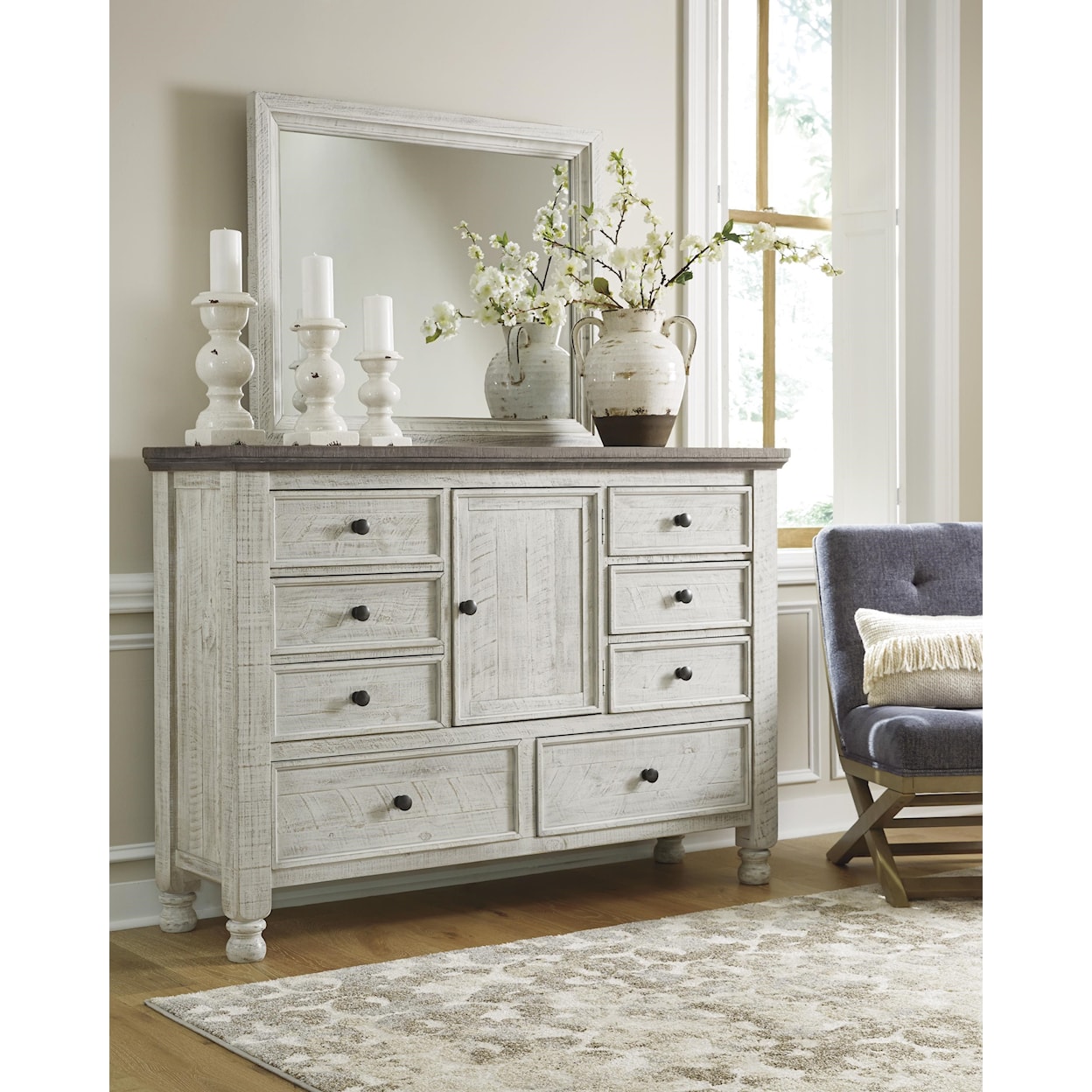 Signature Design by Ashley Havalance Dresser & Mirror