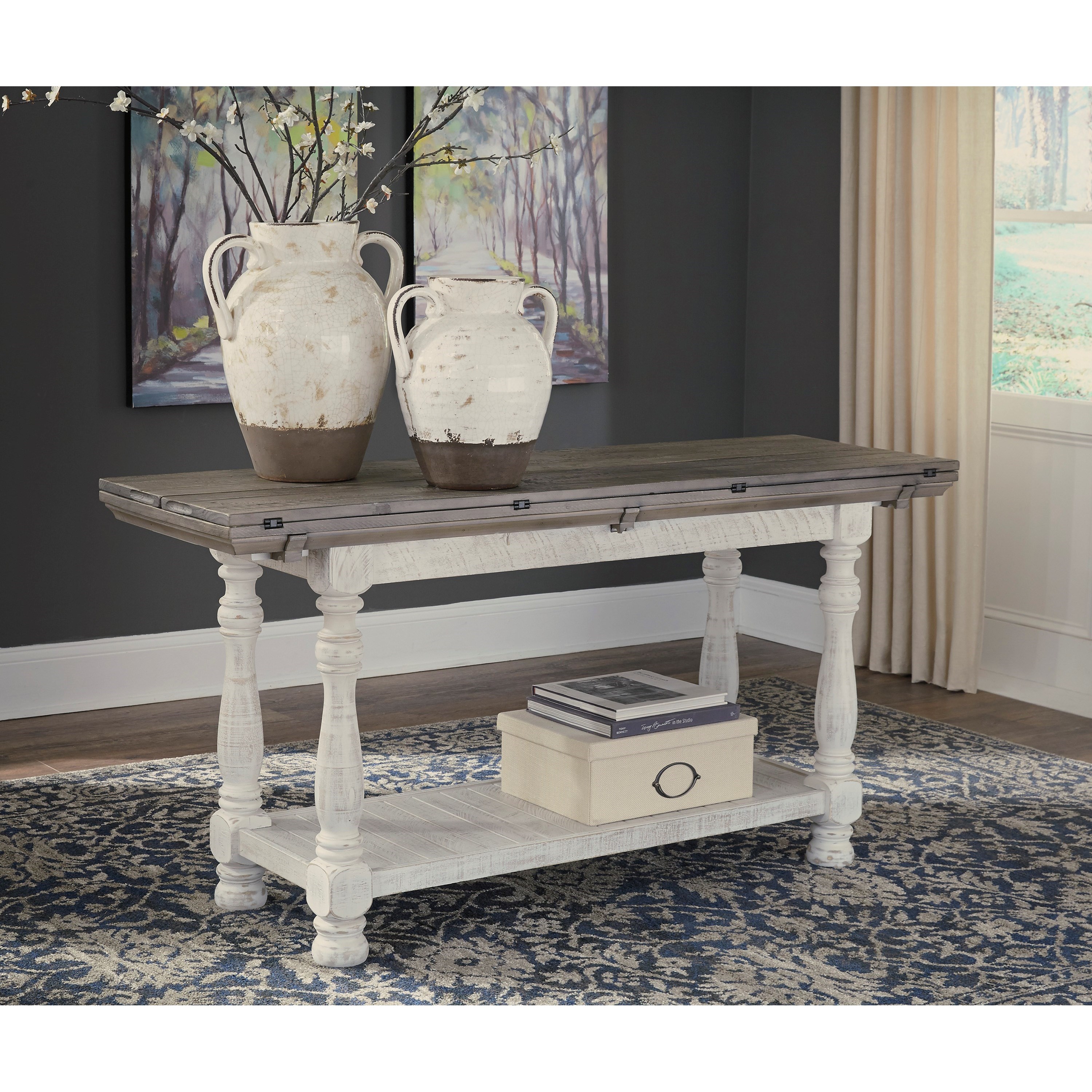 Signature Design by Ashley Havalance Flip Top Sofa Table