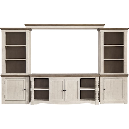 Relaxed Vintage Entertainment Wall Unit