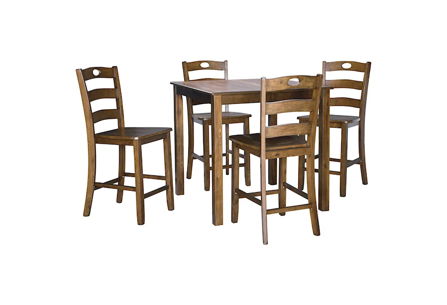 Hazelteen Counter Height Dining Table Set by Signature Design by Ashley at Turk Furniture