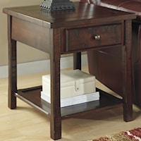 Rustic Rectangular End Table