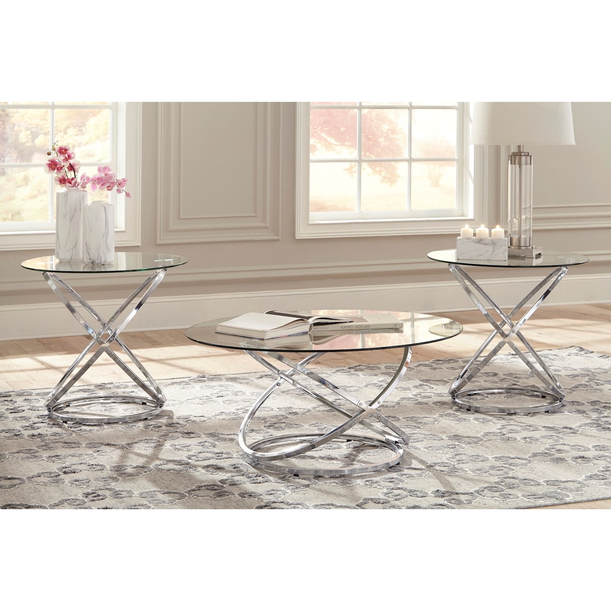 Signature Design by Ashley Furniture Hollynyx Occasional Table Set