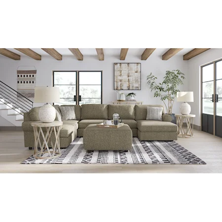 3pc Sectional and ottoman