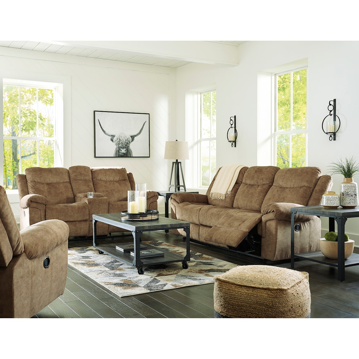 Signature Design Huddle-Up Reclining Living Room Group