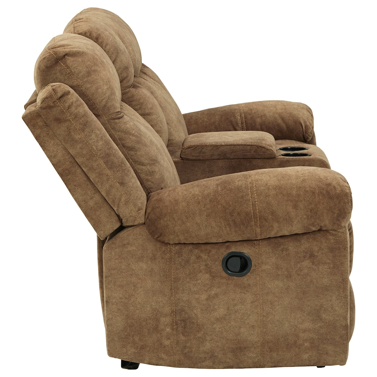 Signature Design Huddle-Up Double Reclining Loveseat w/ Console