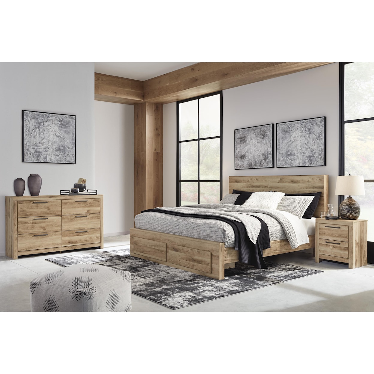 Signature Design by Ashley Hyanna 5 Piece Queen Storage Bedroom Set