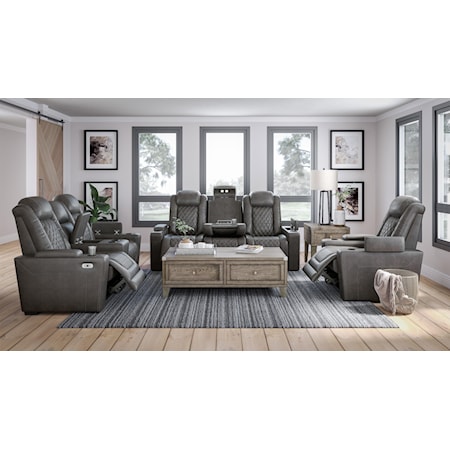 Power Reclining Sofa and Power Recliner Chai