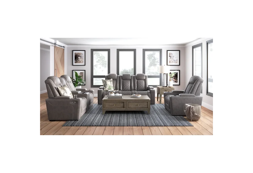Hyllmont Power Reclining Living Room Group by Signature Design by Ashley Furniture at Sam's Appliance & Furniture