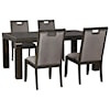 Signature Design by Ashley Hyndell 5-Piece Rectangular Dining Table Set