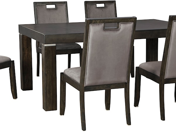 7-Piece Rectangular Dining Table Set