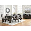 Signature Design by Ashley Furniture Hyndell 7-Piece Rectangular Dining Table Set