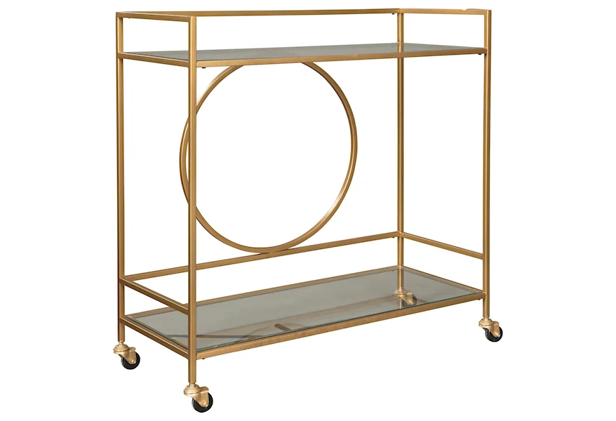 Jackford Bar Cart by Signature Design by Ashley at Sheely's Furniture & Appliance