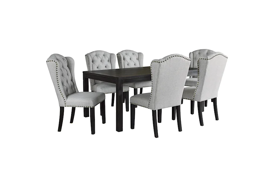 Jeanette 7-Piece Dining Set by Ashley Furniture at Esprit Decor Home Furnishings