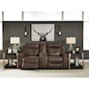 Signature Design Jesolo Double Reclining Loveseat with Console