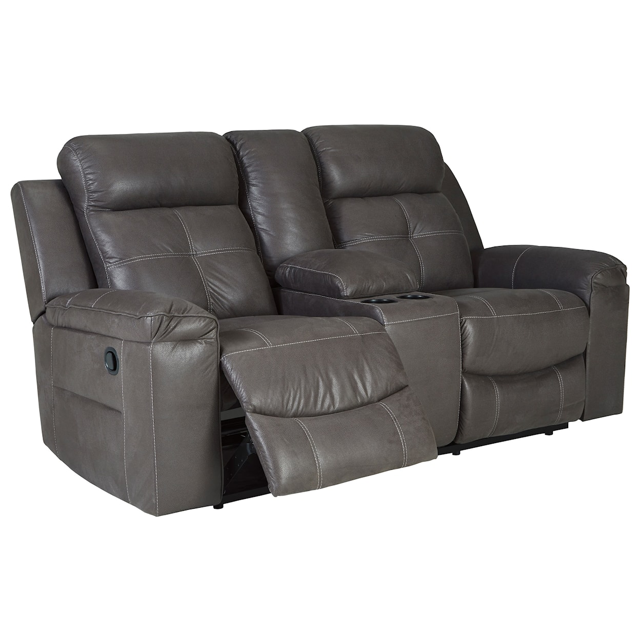 Signature Design Jesolo Double Reclining Loveseat with Console