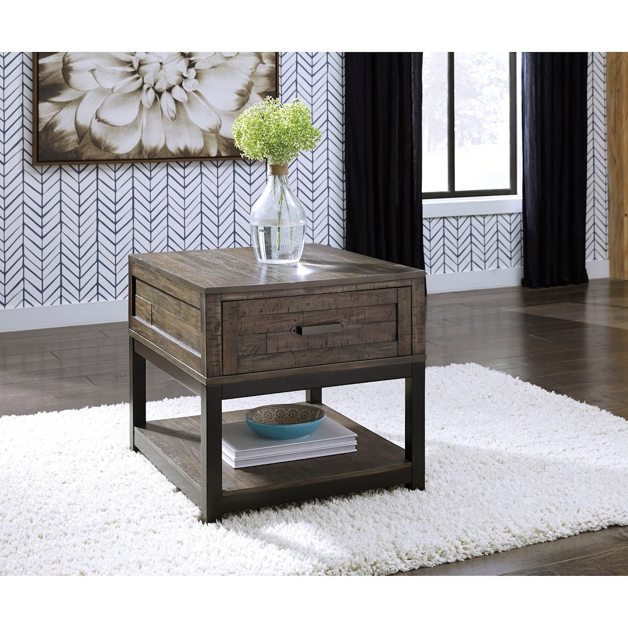 Signature Design by Ashley Furniture Johurst Rectangular End Table