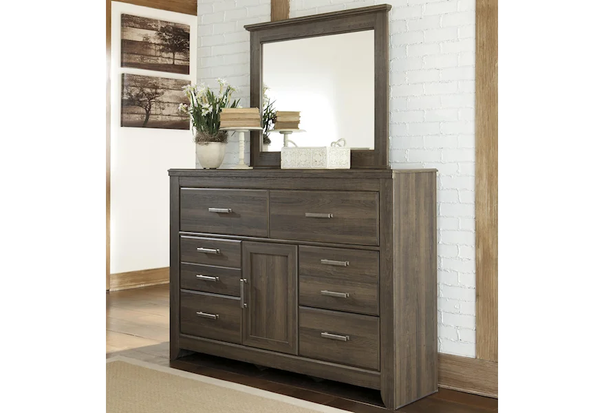 Juararo Dresser and Mirror Set by Signature Design by Ashley at VanDrie Home Furnishings