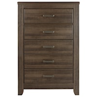 5-Drawer Chest with Pewter Accent Hardware