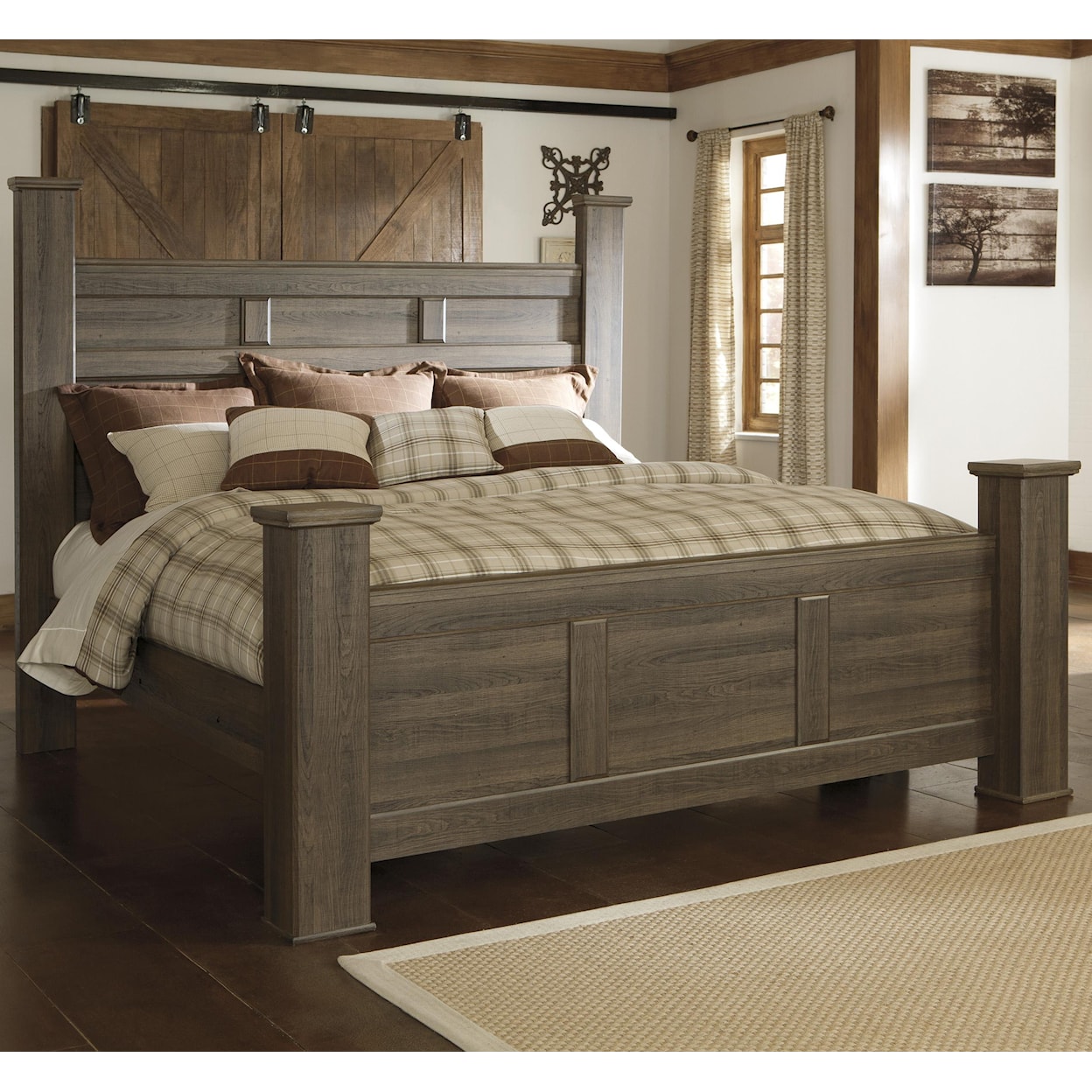 Ashley Furniture Signature Design Juararo California King Poster Bed