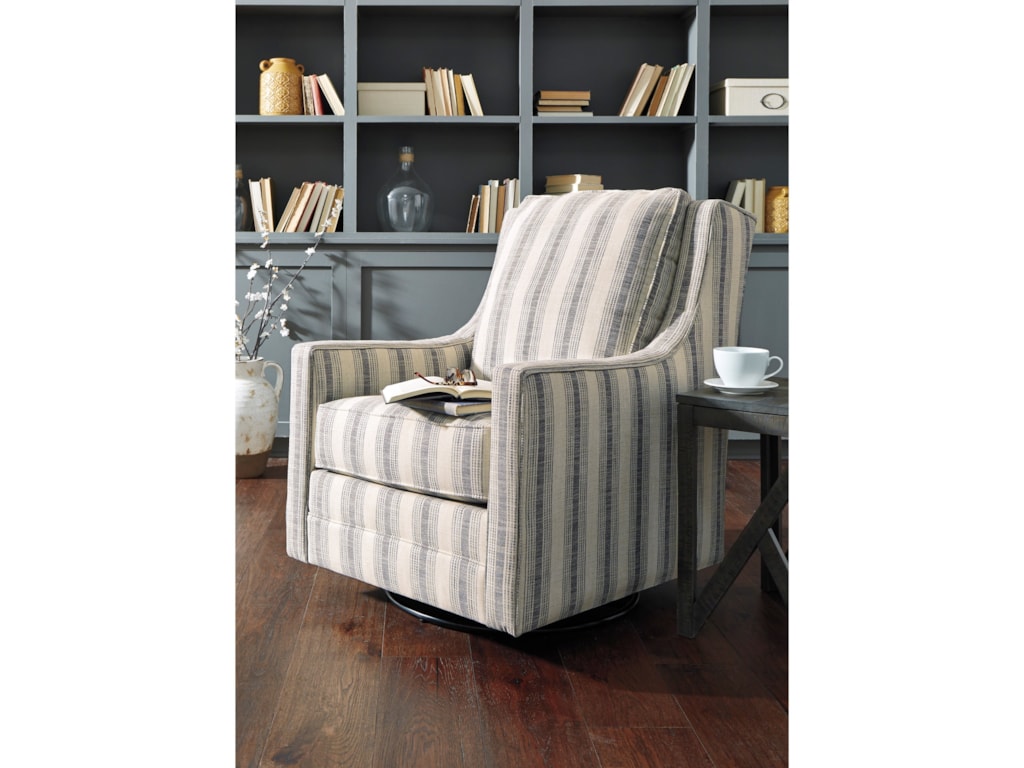 Signature Design by Ashley Kambria A3000207 Swivel Glider Accent Chair