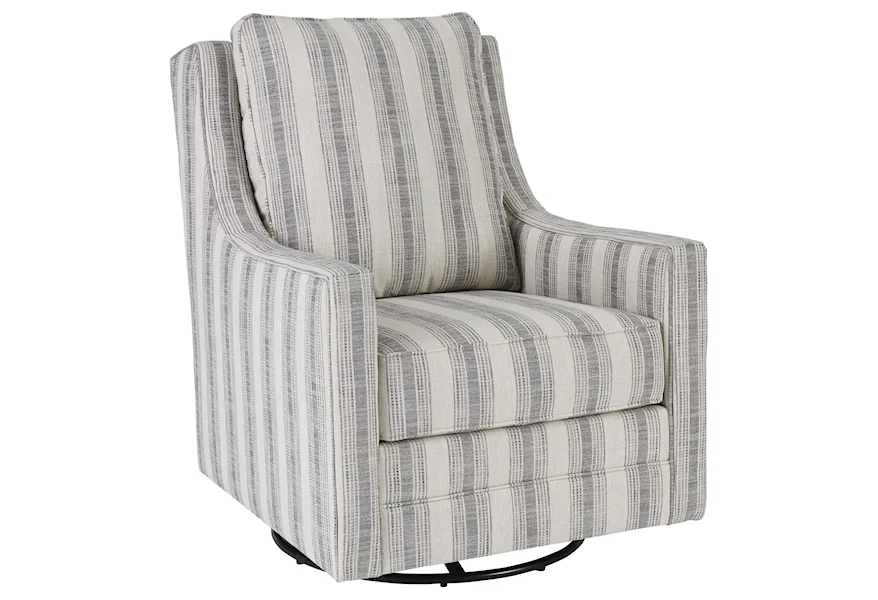 Kambry Swivel Glider Accent Chair by Signature Design by Ashley at Johnson's Furniture