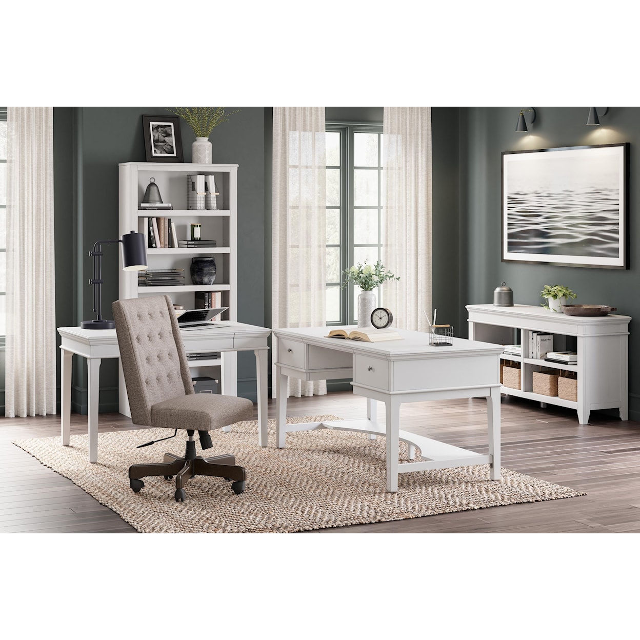 Signature Design by Ashley Kanwyn 3 Piece Home Office Set