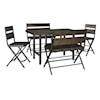 Signature Design by Ashley Furniture Kavara 5-Piece Counter Table & Double Bar Stool Set