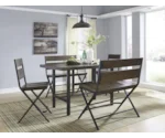 Signature Design by Ashley Kavara 5-Piece Counter Table & Double Bar Stool Set