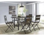 Signature Design by Ashley Kavara 7-Piece Counter Table w/ 6 Bar Stool Set