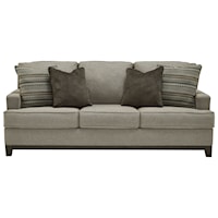 Contemporary Sofa with Exposed Rail Base