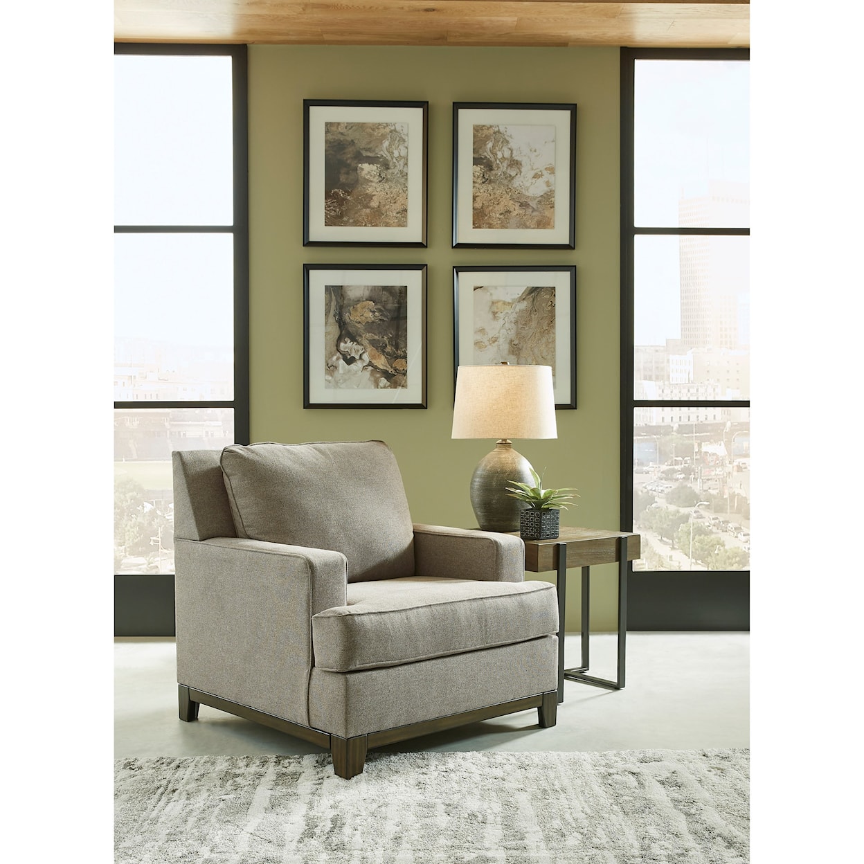 Benchcraft Kaywood Chair and Ottoman