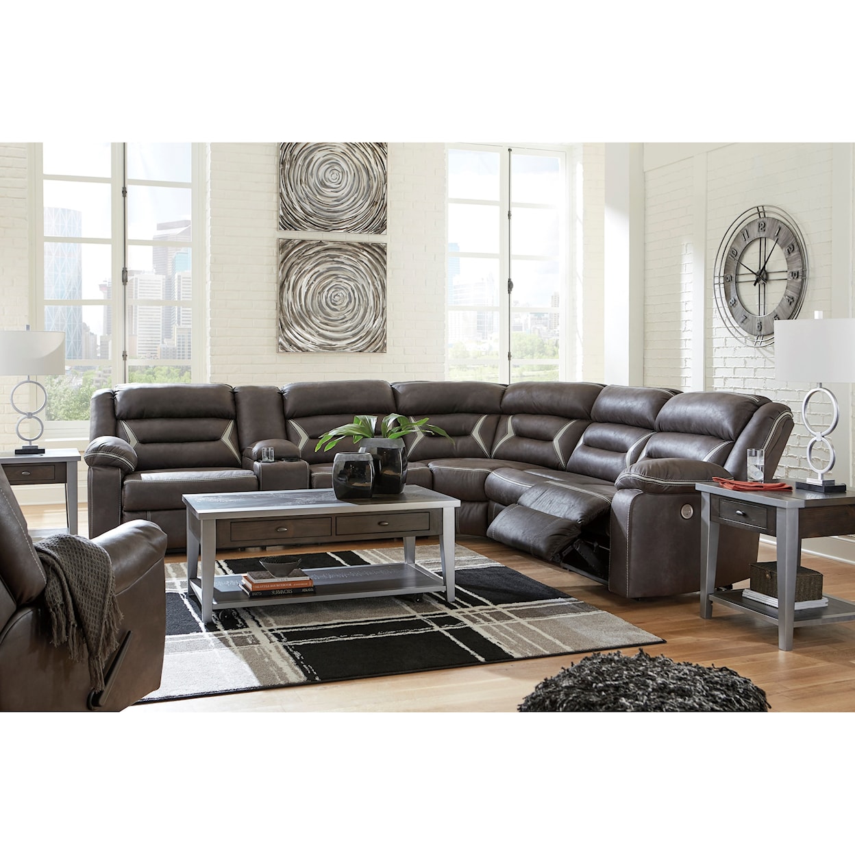 Ashley Signature Design Kincord Power Reclining Living Room Group