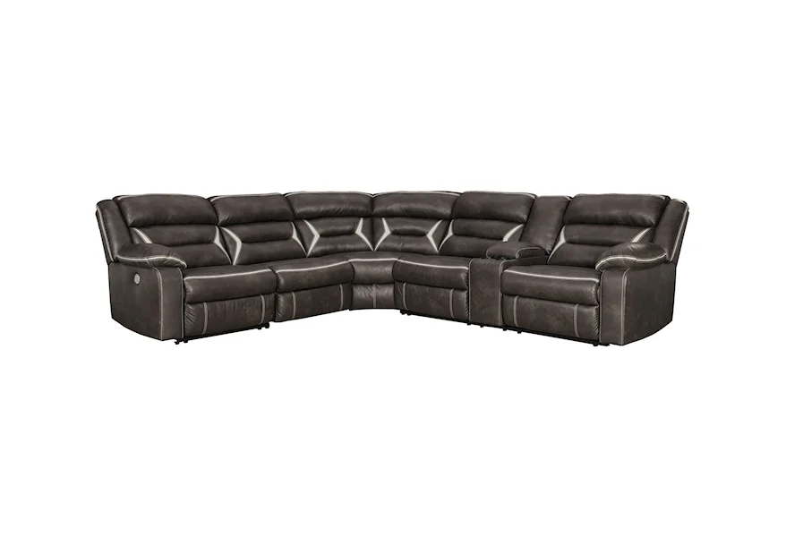 Kincord Power Reclining Sectional by Signature Design by Ashley at Dream Home Interiors