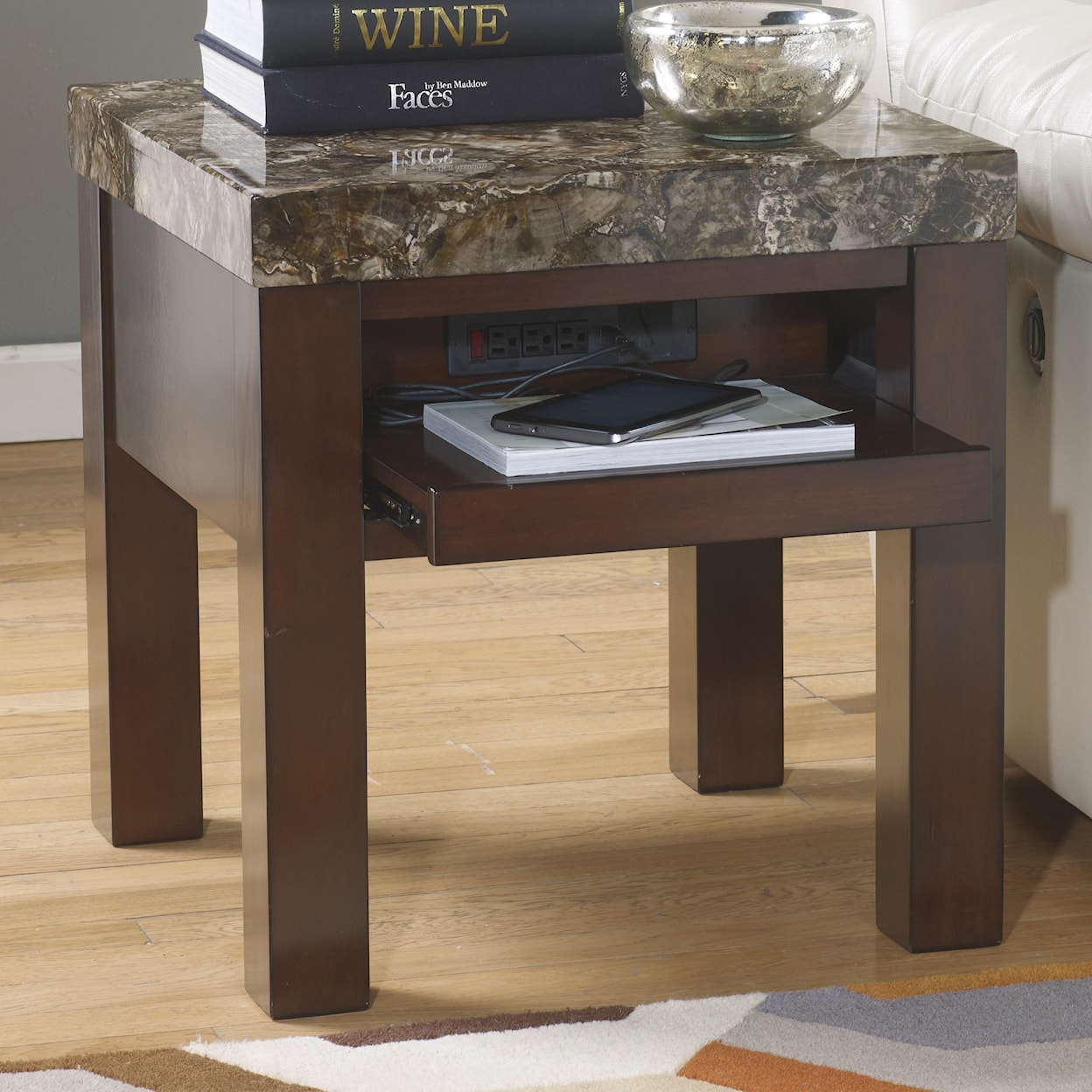 Signature Design by Ashley Kraleene Square End Table