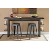 Signature Design by Ashley Lamoille Long Counter Table and Barstool Set