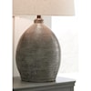 Signature Design by Ashley Lamps - Casual Joyelle Gray Terracotta Table Lamp