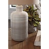 Signature Design by Ashley Lamps - Casual Set of 2 Marnina Taupe Ceramic Table Lamps