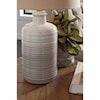 Ashley Lamps - Casual Set of 2 Marnina Taupe Ceramic Table Lamps