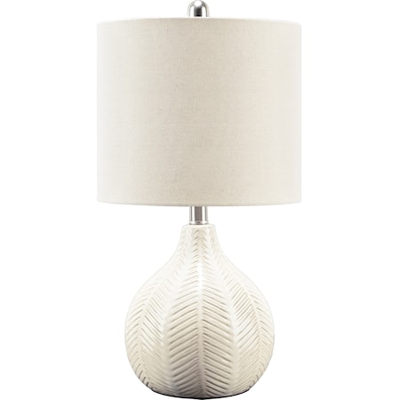 Rainermen Off White Table Lamp