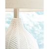 Signature Design by Ashley Lamps - Casual Rainermen Off White Table Lamp