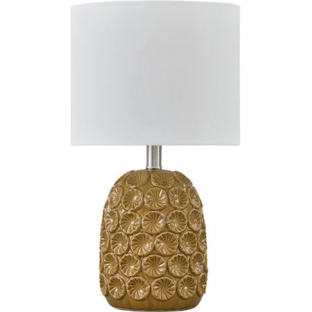 Moorbank Amber Ceramic Table Lamp