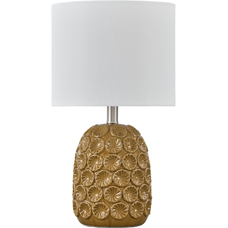 Moorbank Amber Ceramic Table Lamp