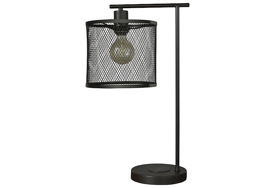 Lamps - Casual Nolden Bronze Finish Metal Desk Lamp by Signature Design by Ashley at Dream Home Interiors