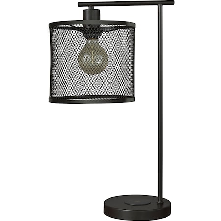 Nolden Bronze Finish Metal Desk Lamp