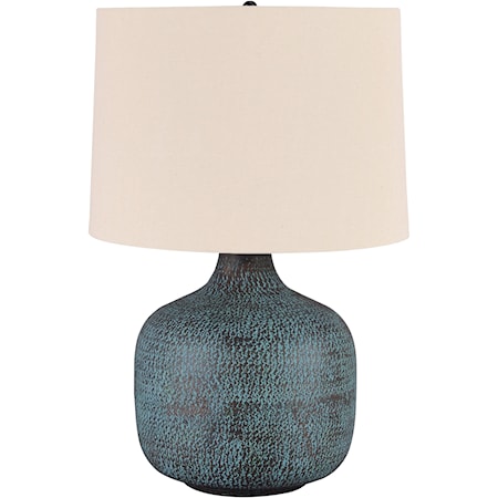 Malthace Patina Metal Table Lamp
