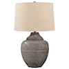 Signature Design by Ashley Lamps - Casual Olinger Brown Metal Table Lamp