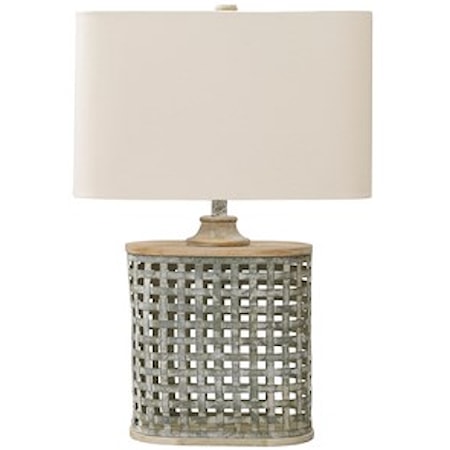 Deondra Gray Metal Table Lamp