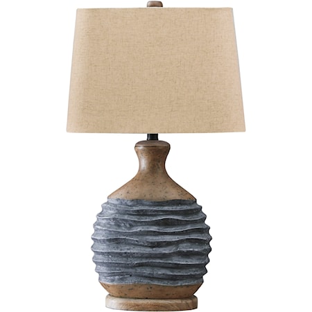 Medlin Gray/Beige Paper Table Lamp