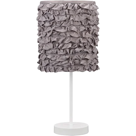 Mirette Gray/White Metal Table Lamp